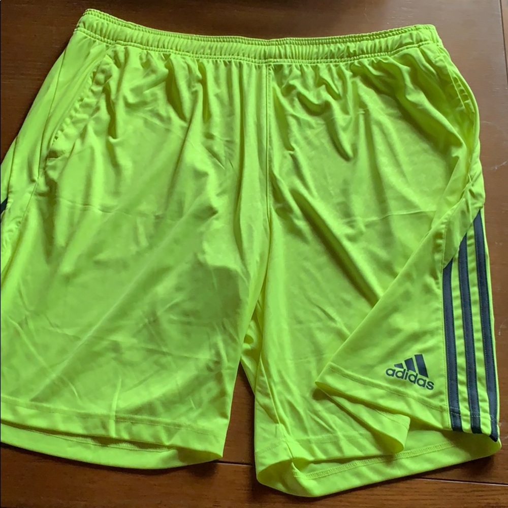 Adidas neon shorts